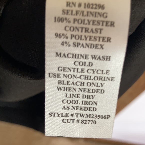 Connected apparel black dress sleeves w sheer stripes 6P 6 petite - Picture 10 of 15